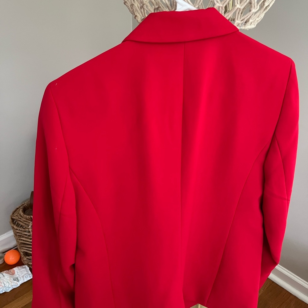 Ann Taylor Vibrant Red Blazer - Picture 3 of 8